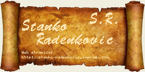 Stanko Radenković vizit kartica